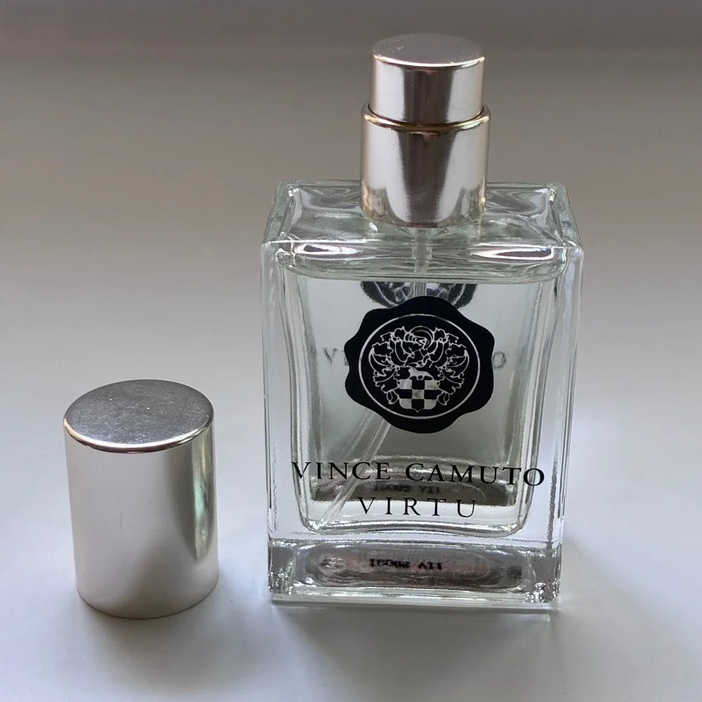 Vince Camuto Virtu Mens Cologne 0.5oz Mini EDT Spray Travel Size Minimalist Tech